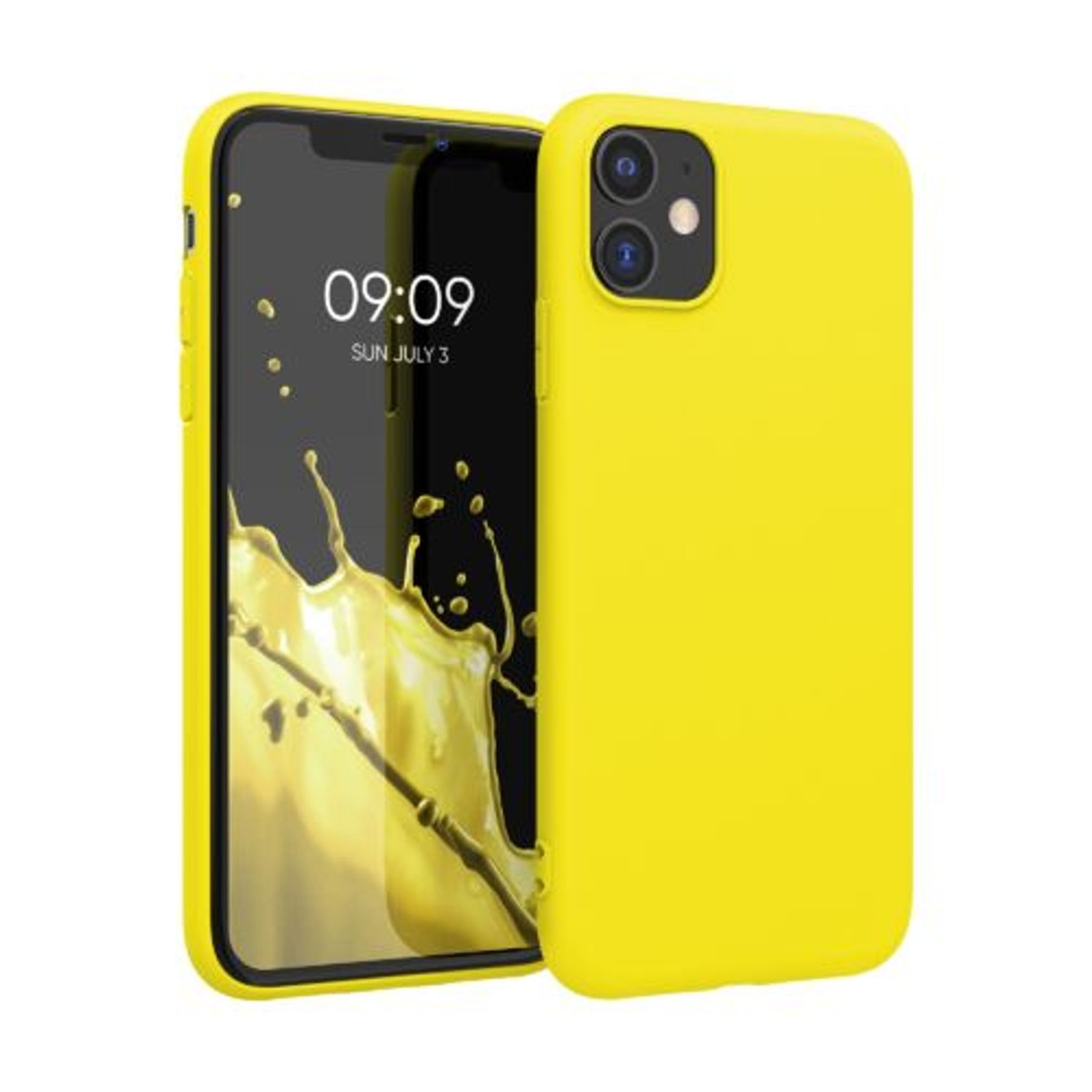 Husa pentru Apple iPhone 11, Silicon, Galben, 49787.165, Kwmobile fotografia produsului