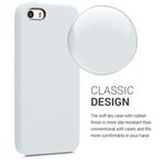Husa pentru Apple iPhone 5/iPhone 5s/iPhone SE, Silicon, Alb, 42766.02 fotografia produsului View 4 S
