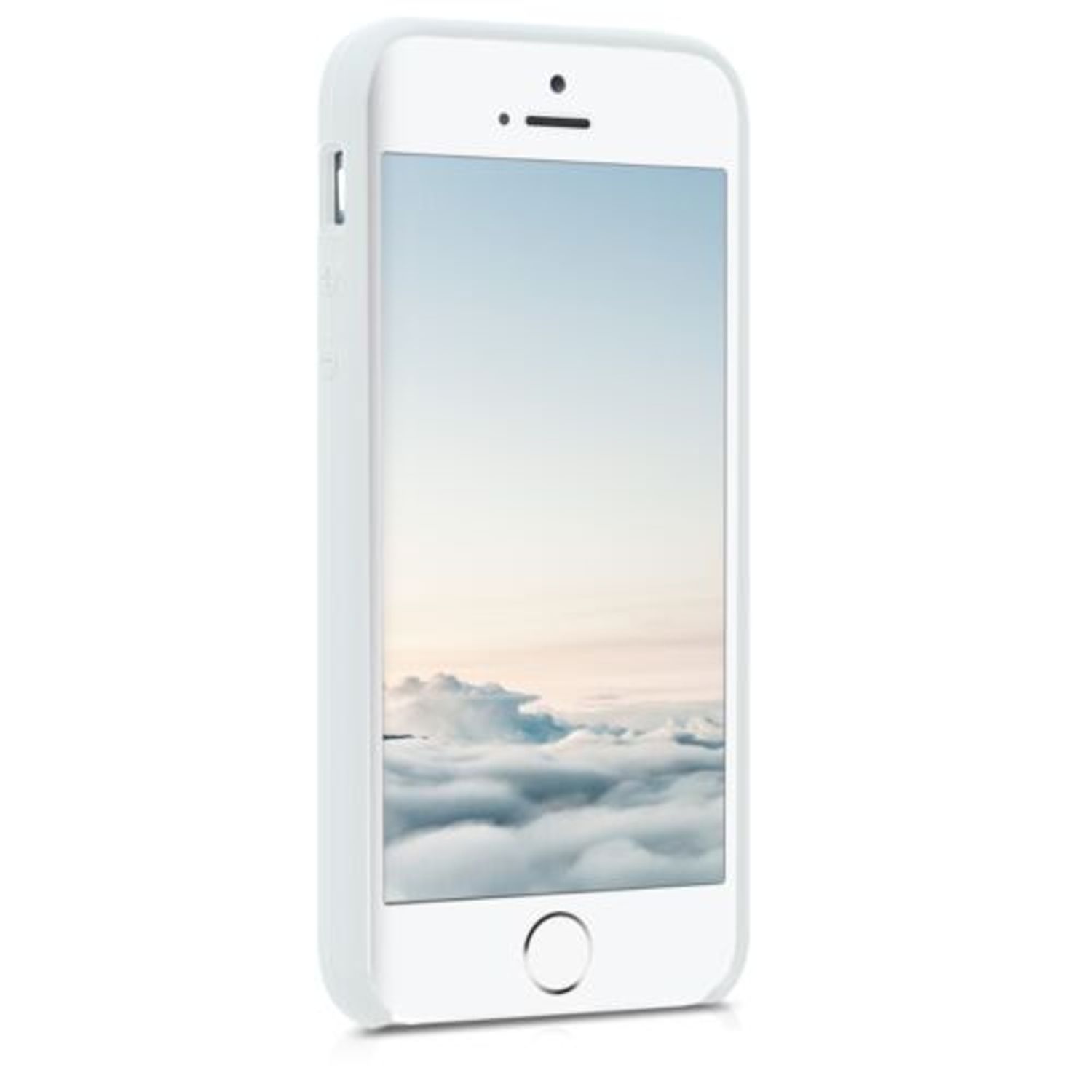 Husa pentru Apple iPhone 5/iPhone 5s/iPhone SE, Silicon, Alb, 42766.02 fotografia produsului View 3 L