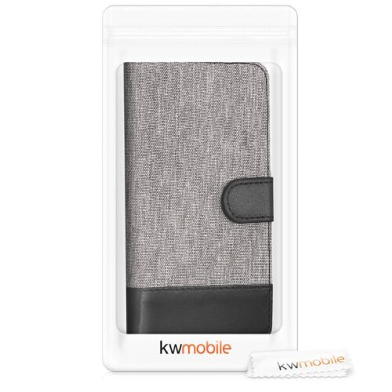 Husa pentru ZTE Blade L7, Textil, Gri, 43442.25 fotografia produsului View 2 L