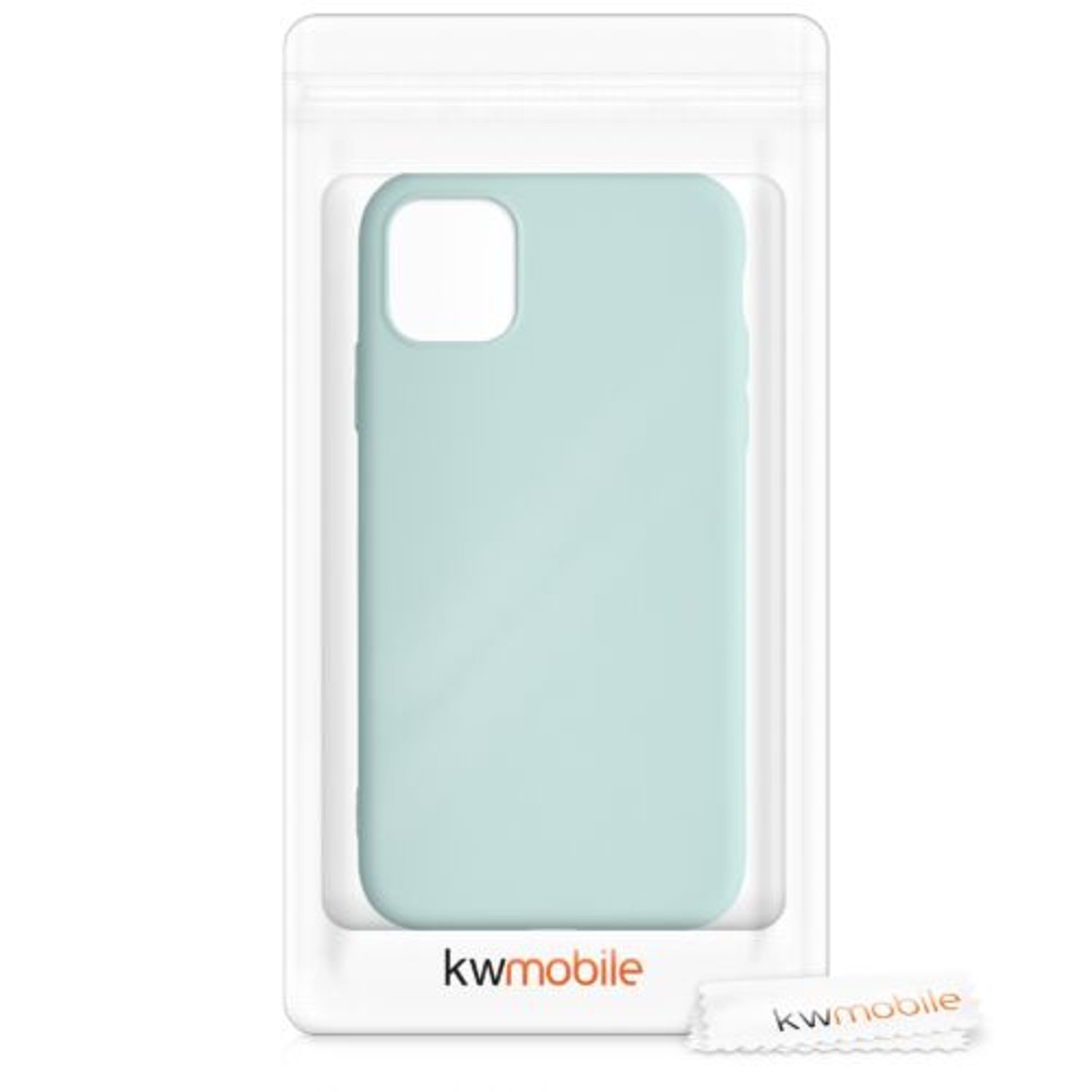 Husa pentru Apple iPhone 11, Silicon, Verde, 50791.200, Kwmobile fotografia produsului View 7 L