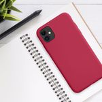 Husa pentru Apple iPhone 11, Silicon, Roz, 50791.229, Kwmobile fotografia produsului View 3 S