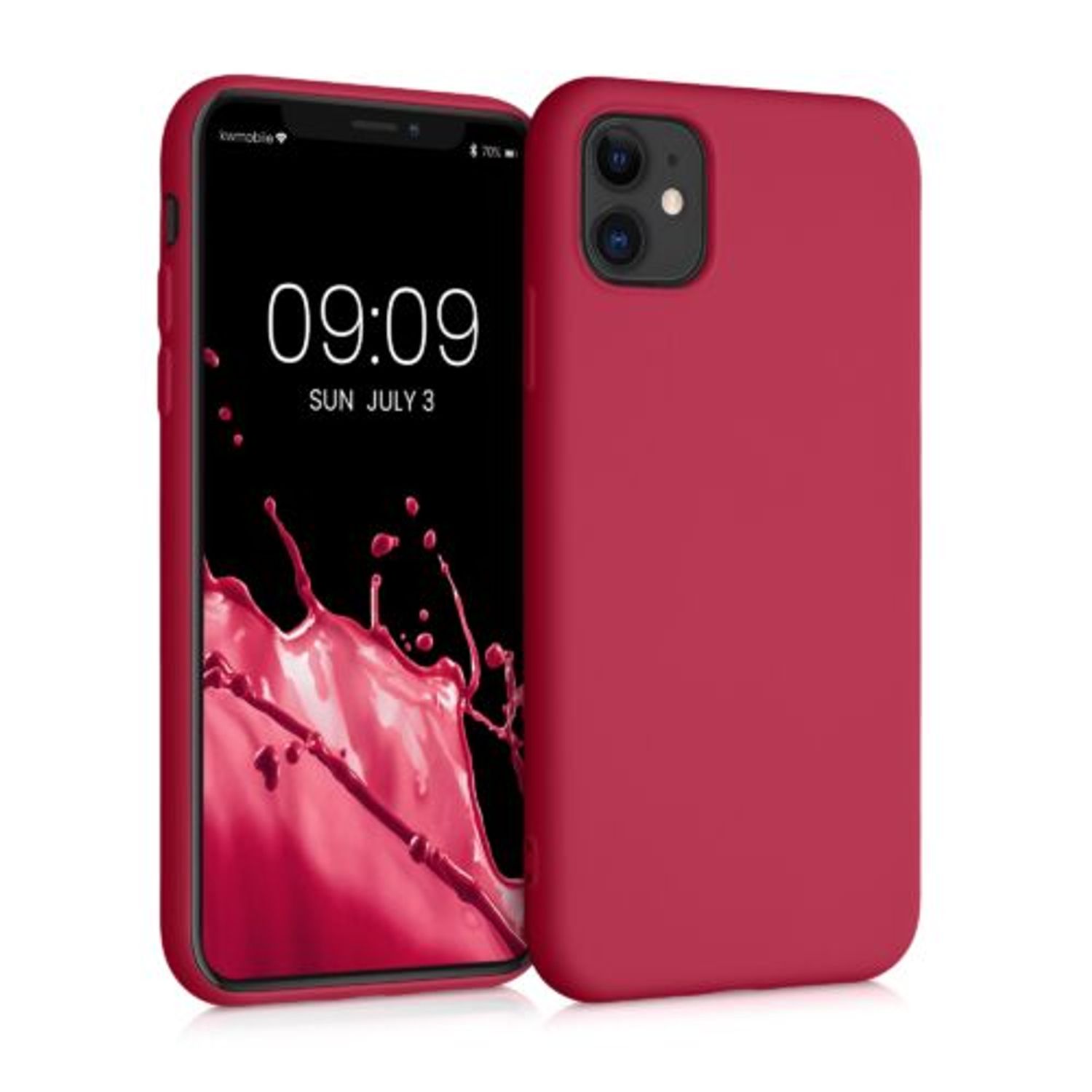 Husa pentru Apple iPhone 11, Silicon, Roz, 50791.229, Kwmobile fotografia produsului