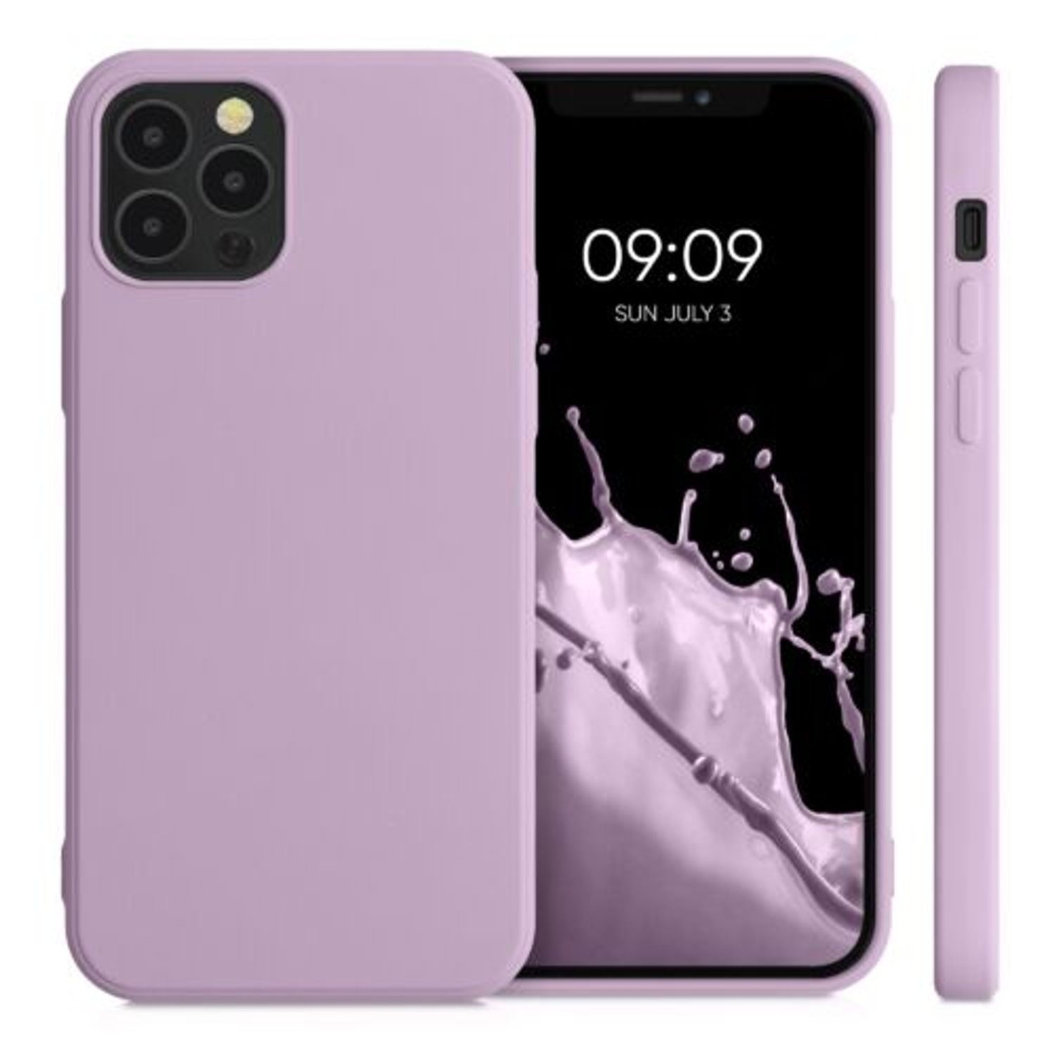 Husa pentru Apple iPhone 12/iPhone 12 Pro, Silicon, Mov, 53844.140, Kwmobile fotografia produsului View 2 L