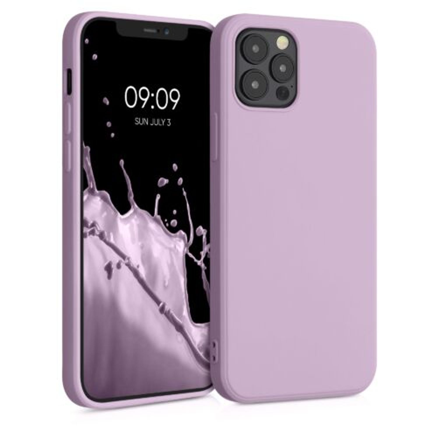 Husa pentru Apple iPhone 12/iPhone 12 Pro, Silicon, Mov, 53844.140, Kwmobile fotografia produsului
