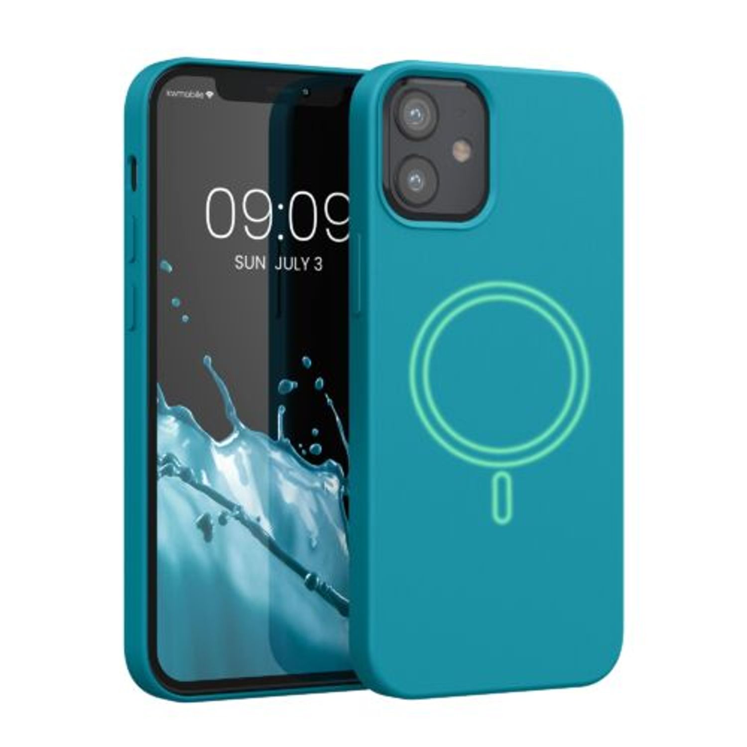Husa pentru Apple iPhone 12 Mini, Silicon, Albastru, 56555.57, Kwmobile fotografia produsului