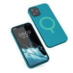 Husa pentru Apple iPhone 12 Mini, Silicon, Albastru, 56555.57, Kwmobile fotografia produsului View 8 S