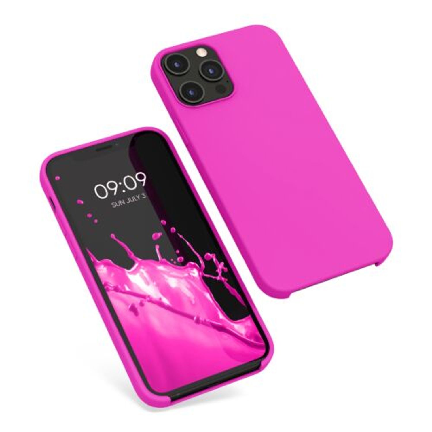 Husa pentru Apple iPhone 12 Pro Max, Silicon, Roz, 52644.135, Kwmobile fotografia produsului View 2 L