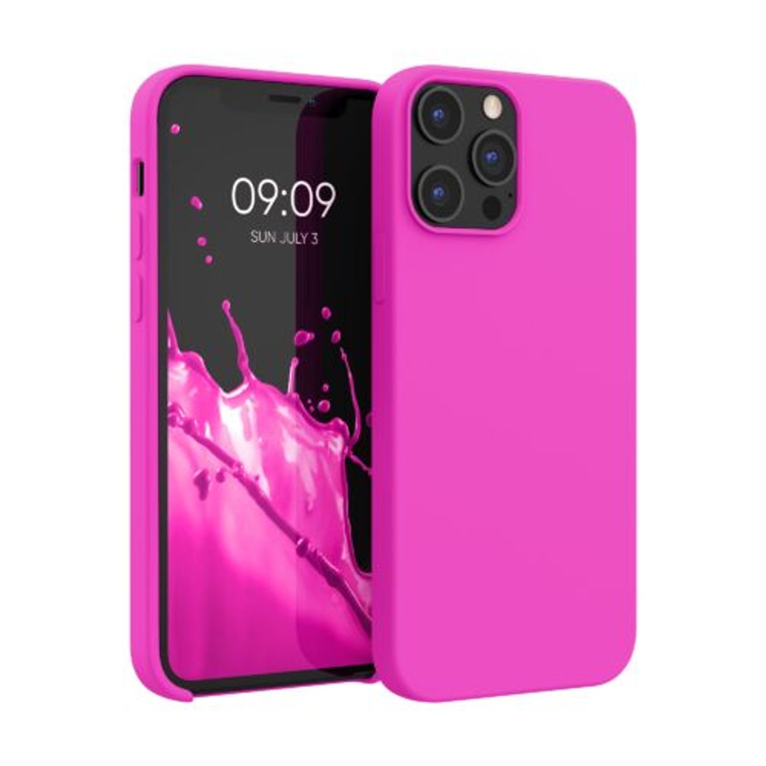 Husa pentru Apple iPhone 12 Pro Max, Silicon, Roz, 52644.135, Kwmobile fotografia produsului
