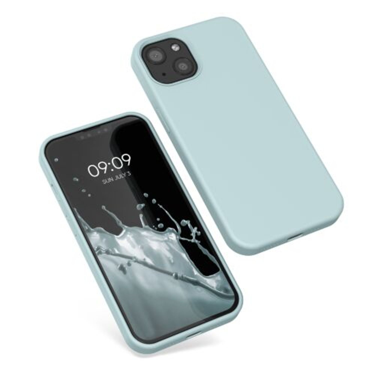 Husa pentru Apple iPhone 13, Silicon, Verde, 55878.200, Kwmobile fotografia produsului View 2 L