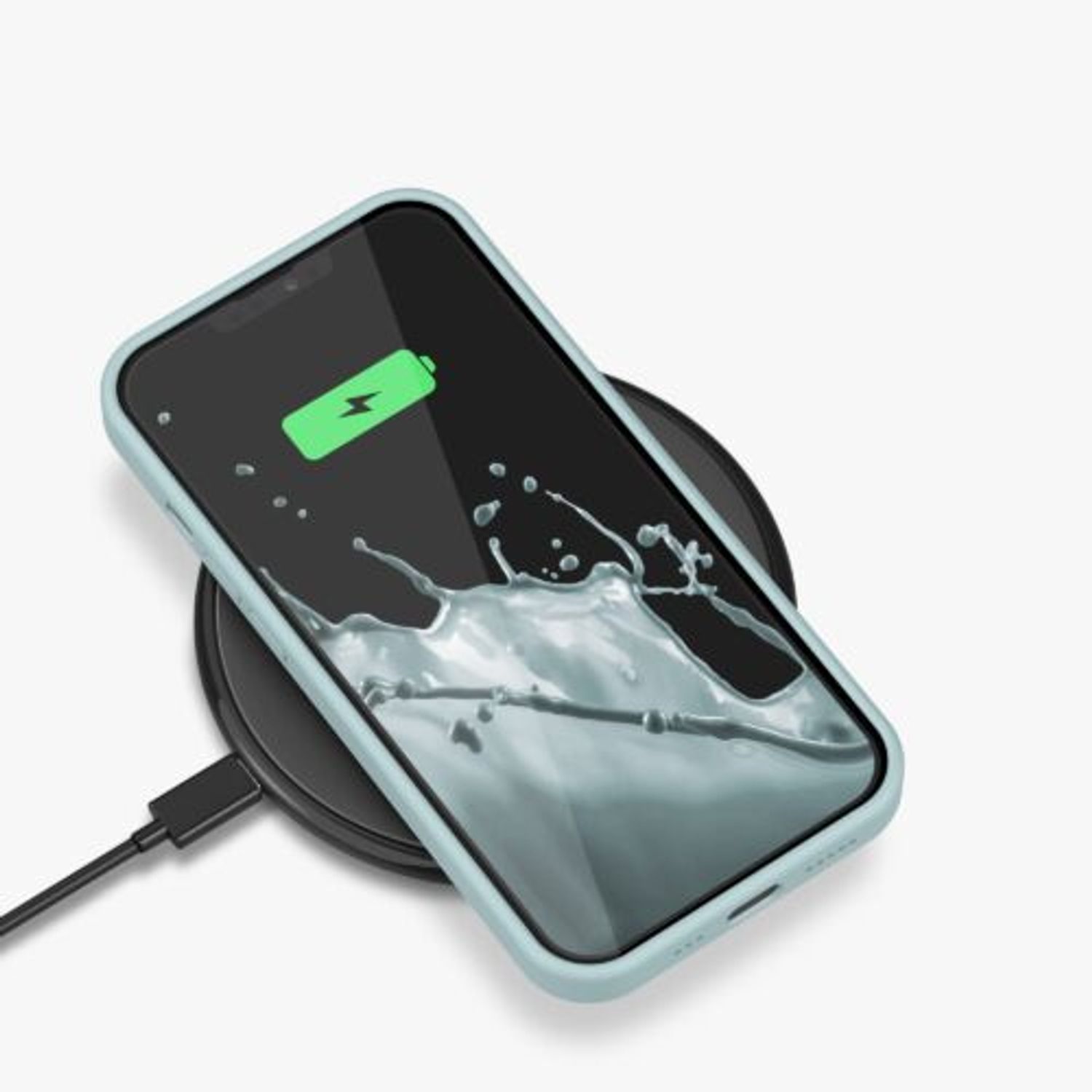 Husa pentru Apple iPhone 13, Silicon, Verde, 55878.200, Kwmobile fotografia produsului View 11 L