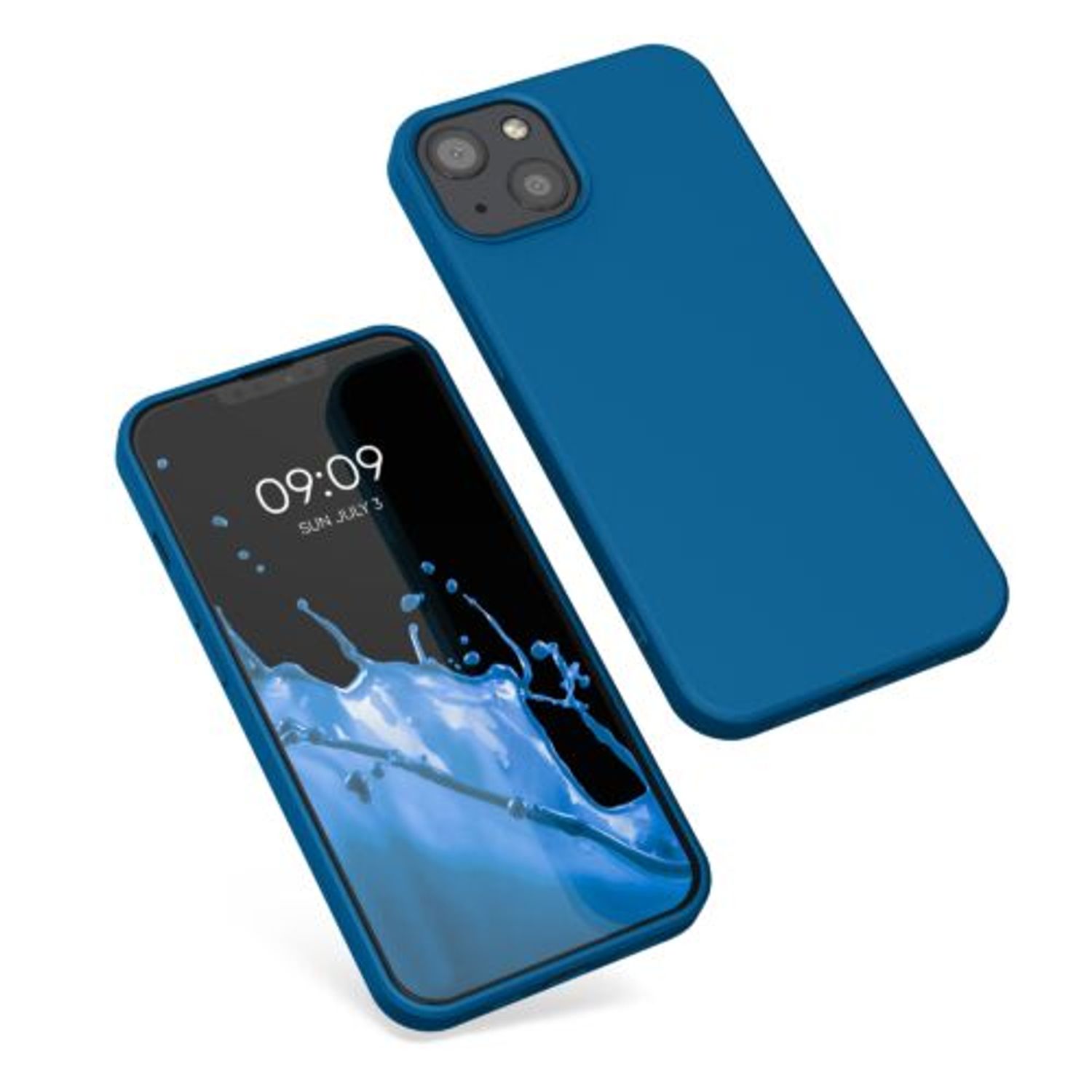 Husa pentru Apple iPhone 13, Silicon, Albastru, 55948.228, Kwmobile fotografia produsului View 2 L