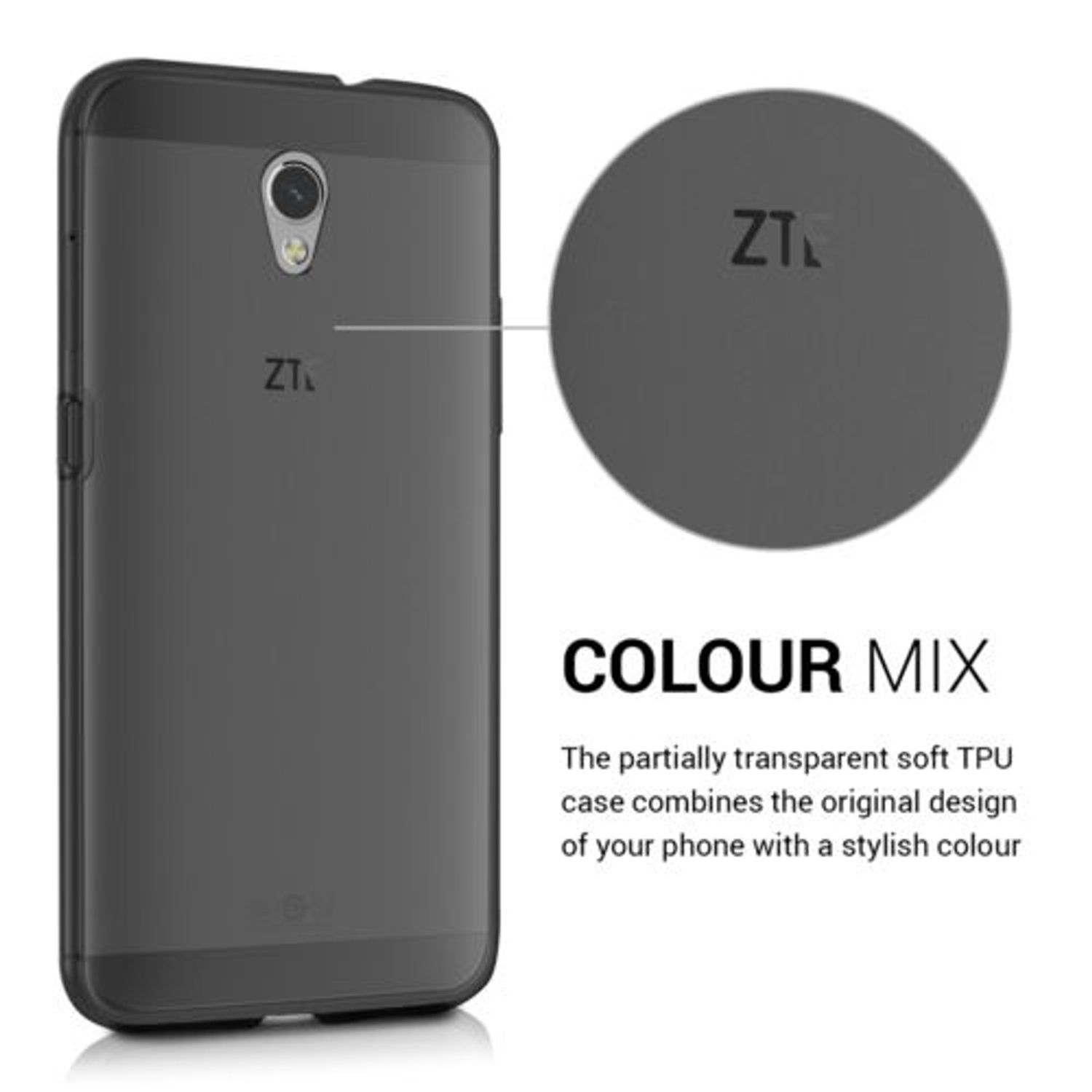 Husa pentru ZTE Blade V7, Silicon, Transparent, 38680.01 fotografia produsului View 4 L