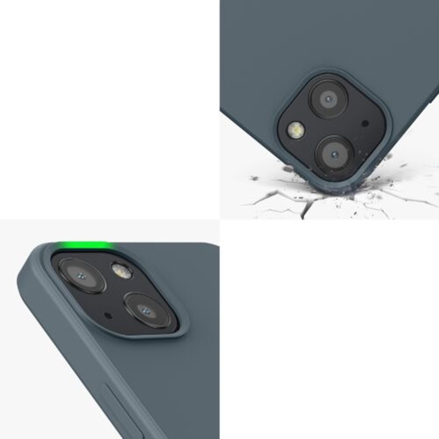 Husa pentru Apple iPhone 13, Silicon, Albastru, 55948.202, Kwmobile fotografia produsului View 9 L
