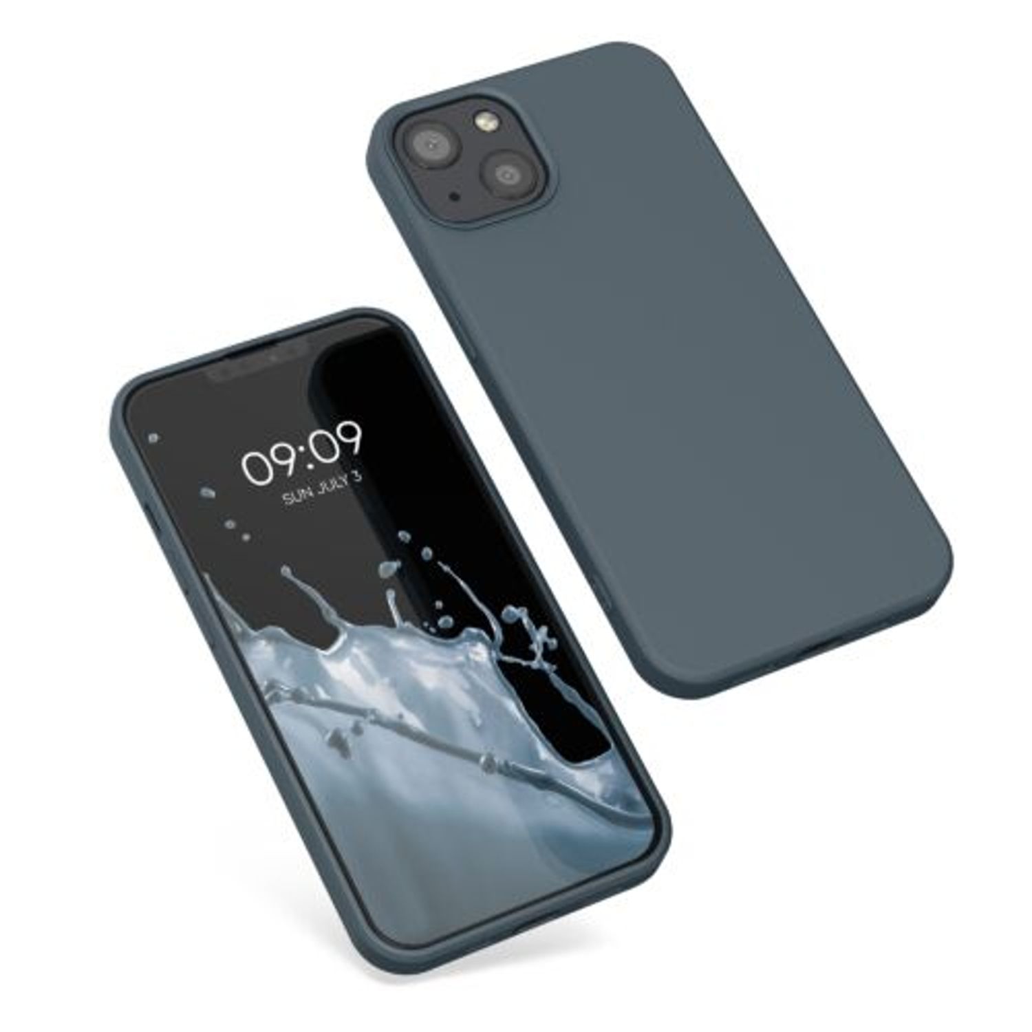 Husa pentru Apple iPhone 13, Silicon, Albastru, 55948.202, Kwmobile fotografia produsului View 2 L