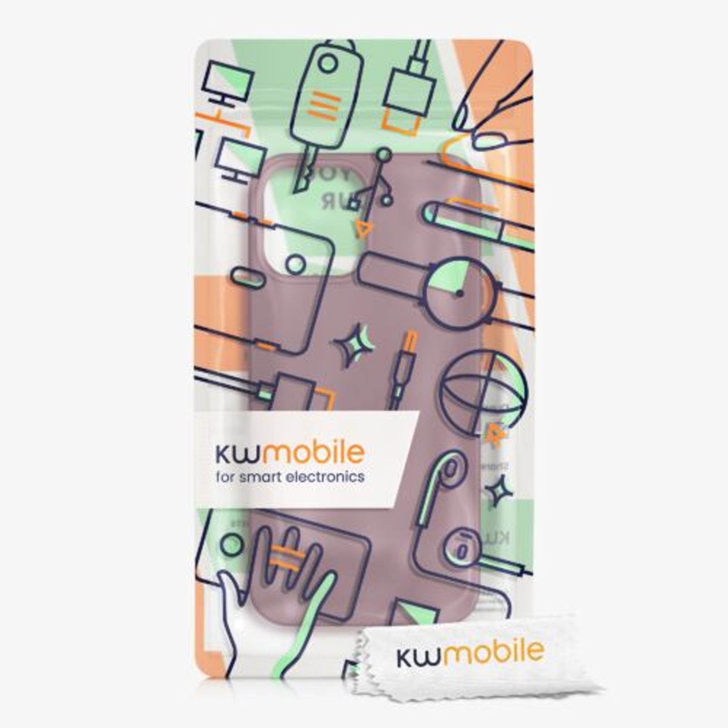 Husa pentru Apple iPhone 13 Pro Max, Silicon, Roz, 55975.167, Kwmobile fotografia produsului View 8 L