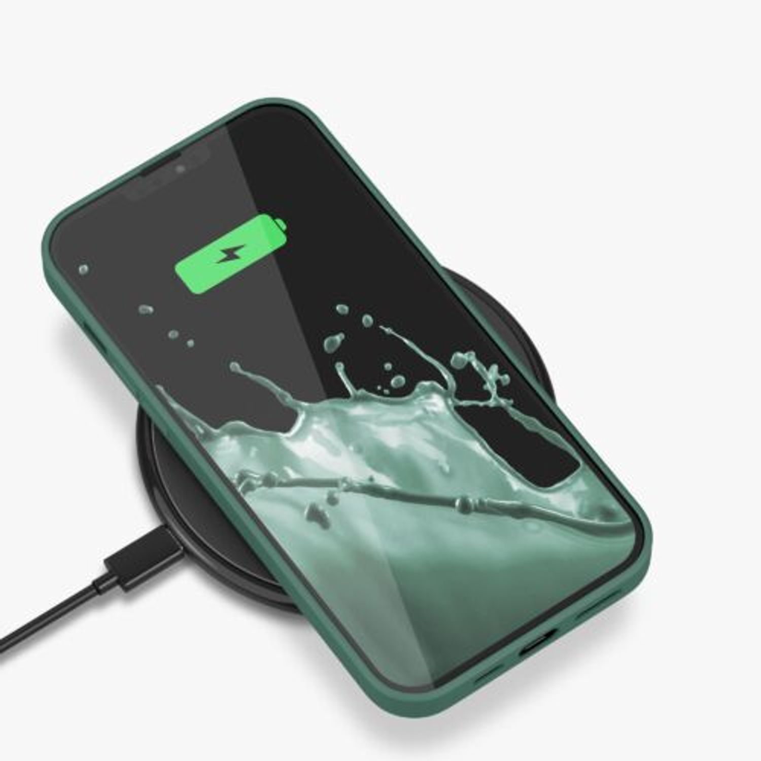 Husa pentru Apple iPhone 13 Pro Max, Silicon, Verde, 55975.166, Kwmobile fotografia produsului View 9 L
