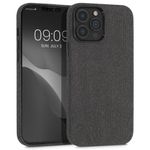 Husa pentru Apple iPhone 13 Pro Max, Textil, Gri, 56773.19, Kwmobile fotografia produsului