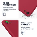 Husa pentru Apple iPhone 8/iPhone 7/iPhone SE 2, Silicon, Rosu, 49979.229, Kwmobile fotografia produsului View 4 S