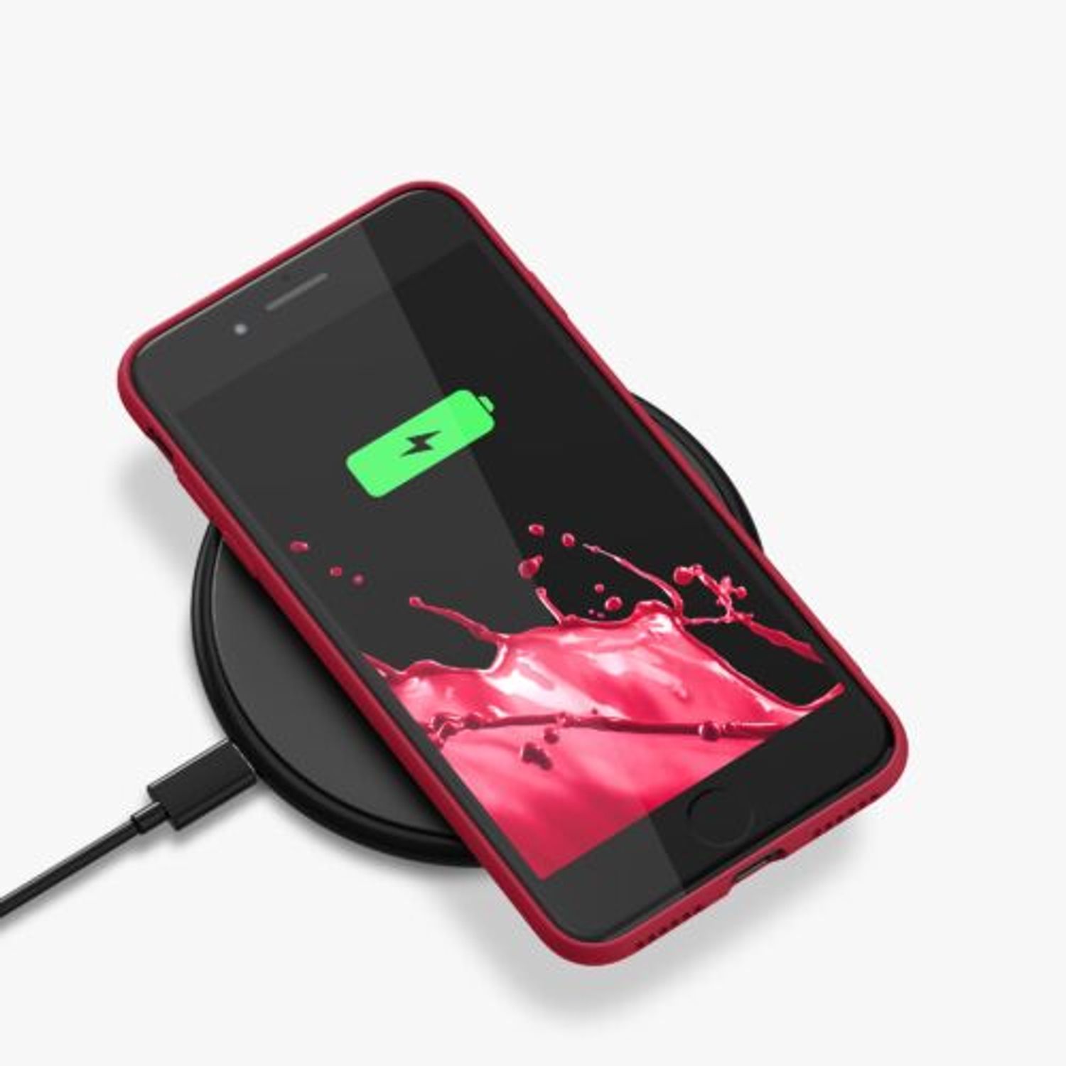 Husa pentru Apple iPhone 8/iPhone 7/iPhone SE 2, Silicon, Rosu, 49979.229, Kwmobile fotografia produsului View 11 L