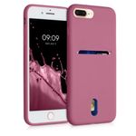 Husa pentru Apple iPhone 8 Plus/iPhone 7 Plus, Silicon, Roz, 49102.167, Kwmobile fotografia produsului