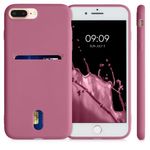 Husa pentru Apple iPhone 8 Plus/iPhone 7 Plus, Silicon, Roz, 49102.167, Kwmobile fotografia produsului View 2 S