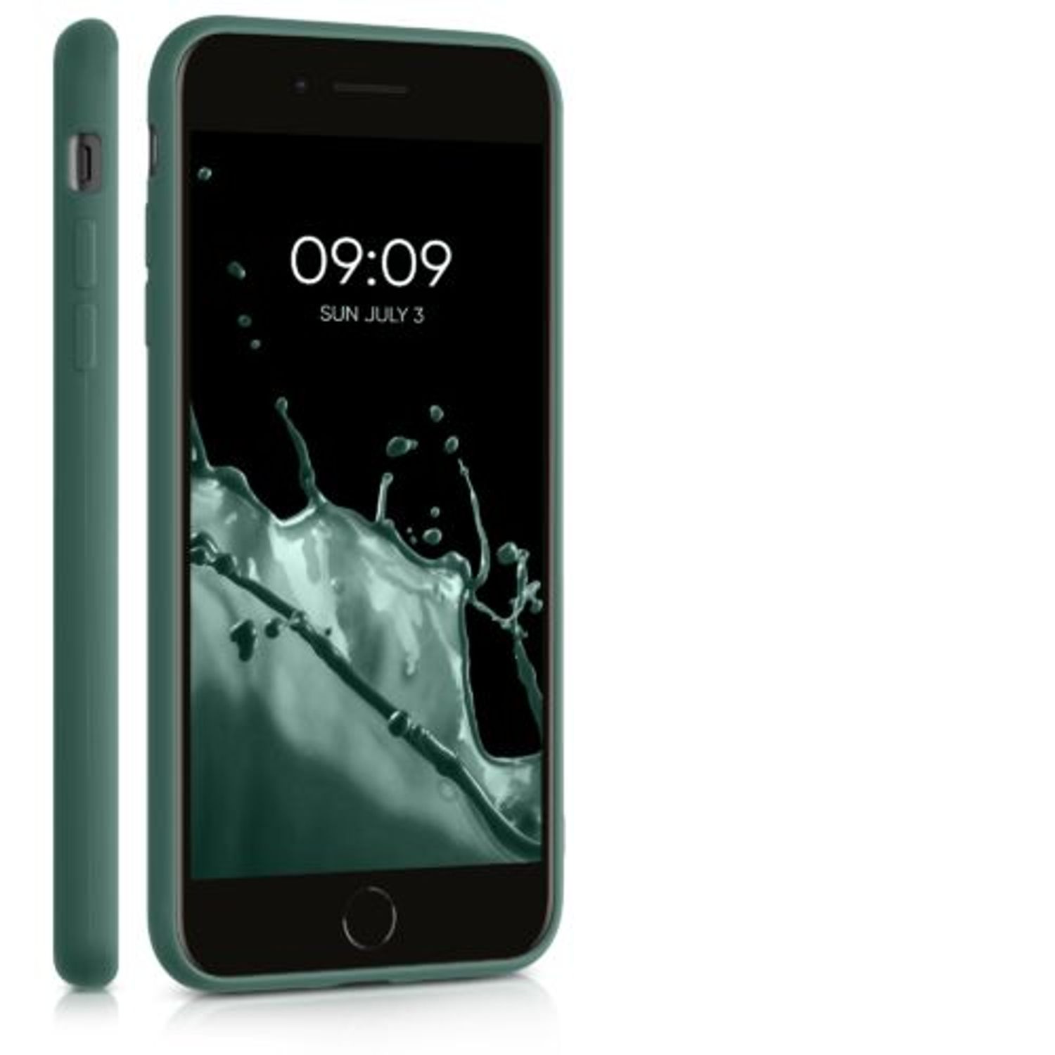 Husa pentru Apple iPhone 8 Plus/iPhone 7 Plus, Silicon, Verde, 49102.166, Kwmobile fotografia produsului View 7 L