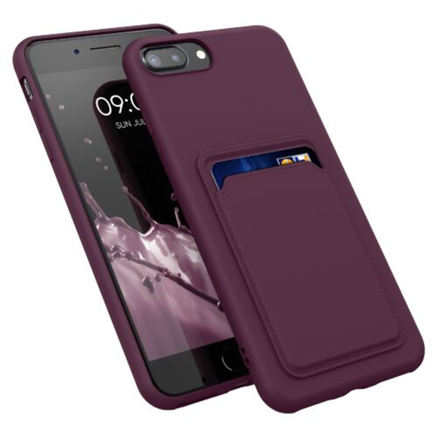 Husa pentru Apple iPhone 8 Plus/iPhone 7 Plus, Silicon, Violet, 55118.190, Kwmobile fotografia produsului View 2 L