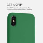 Husa pentru Apple iPhone X/iPhone XS, Silicon, Verde, 42495.227, Kwmobile fotografia produsului View 4 S