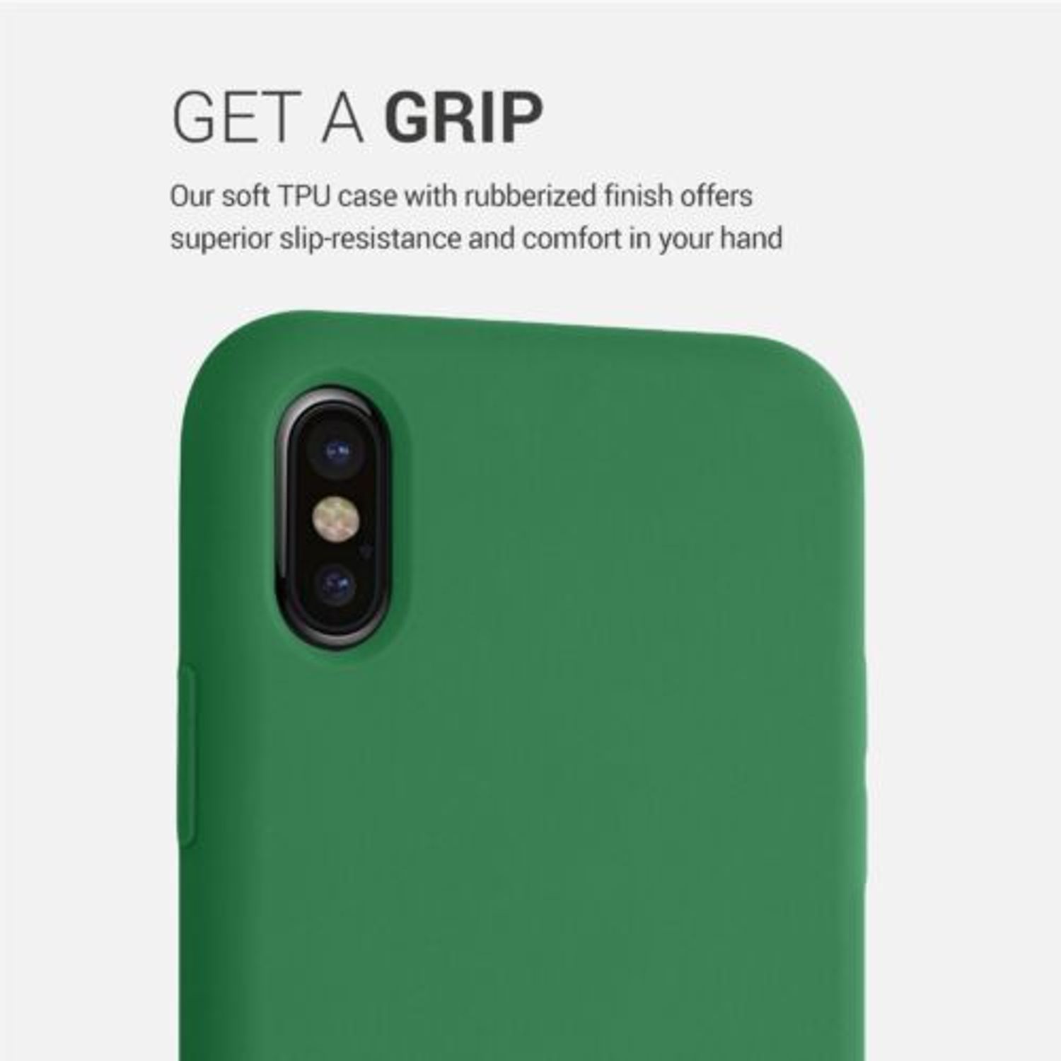 Husa pentru Apple iPhone X/iPhone XS, Silicon, Verde, 42495.227, Kwmobile fotografia produsului View 4 L