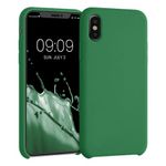 Husa pentru Apple iPhone X/iPhone XS, Silicon, Verde, 42495.227, Kwmobile fotografia produsului
