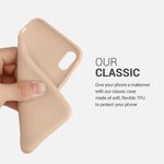 Husa pentru Apple iPhone X/iPhone XS, Silicon, Crem, 42492.154, Kwmobile fotografia produsului View 4 S