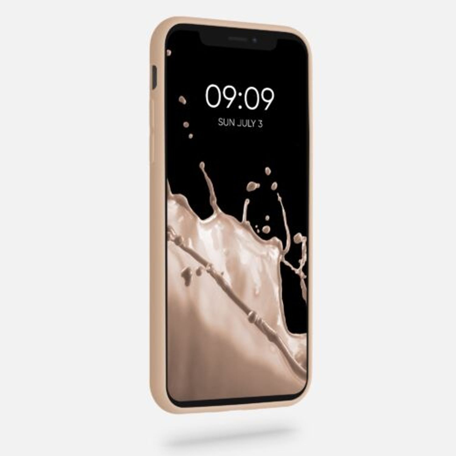 Husa pentru Apple iPhone X/iPhone XS, Silicon, Crem, 42492.154, Kwmobile fotografia produsului View 5 L