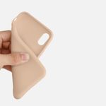 Husa pentru Apple iPhone X/iPhone XS, Silicon, Crem, 42492.154, Kwmobile fotografia produsului View 7 S