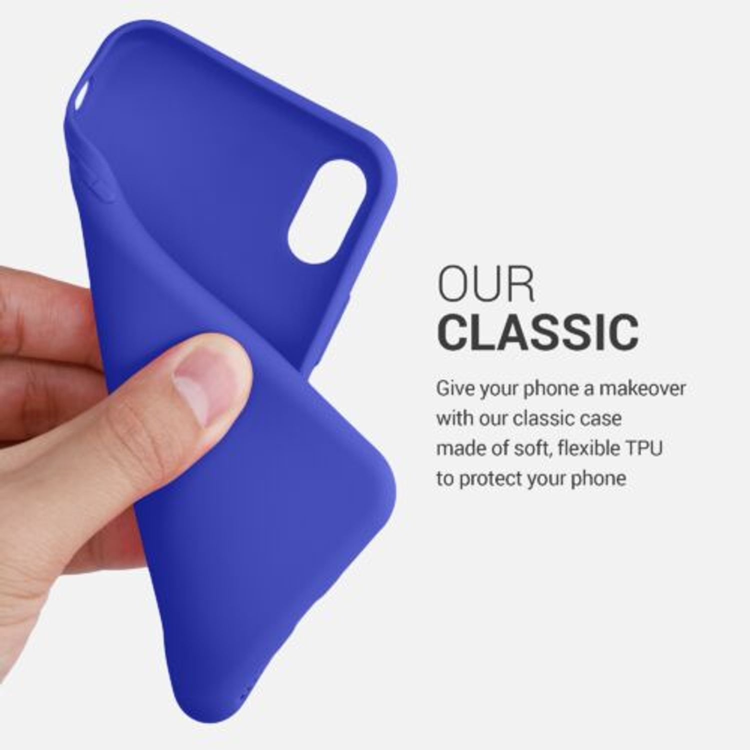 Husa pentru Apple iPhone X/iPhone XS, Silicon, Albastru, 42492.134, Kwmobile fotografia produsului View 4 L