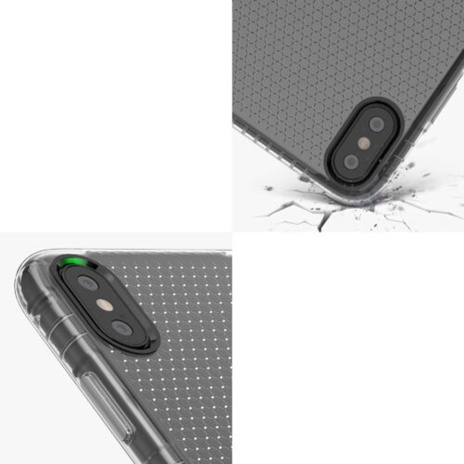 Husa pentru Apple iPhone X/iPhone XS, Silicon, Transparent, 55466.03, Kwmobile fotografia produsului View 10 L