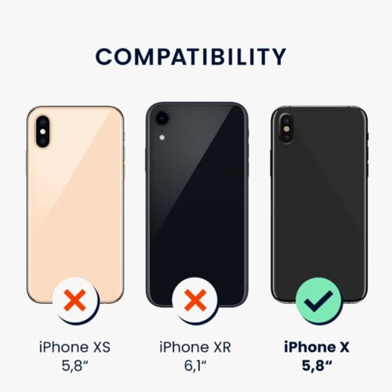 Husa pentru Apple iPhone X/iPhone XS, Silicon, Transparent, 55466.03, Kwmobile fotografia produsului View 6 L