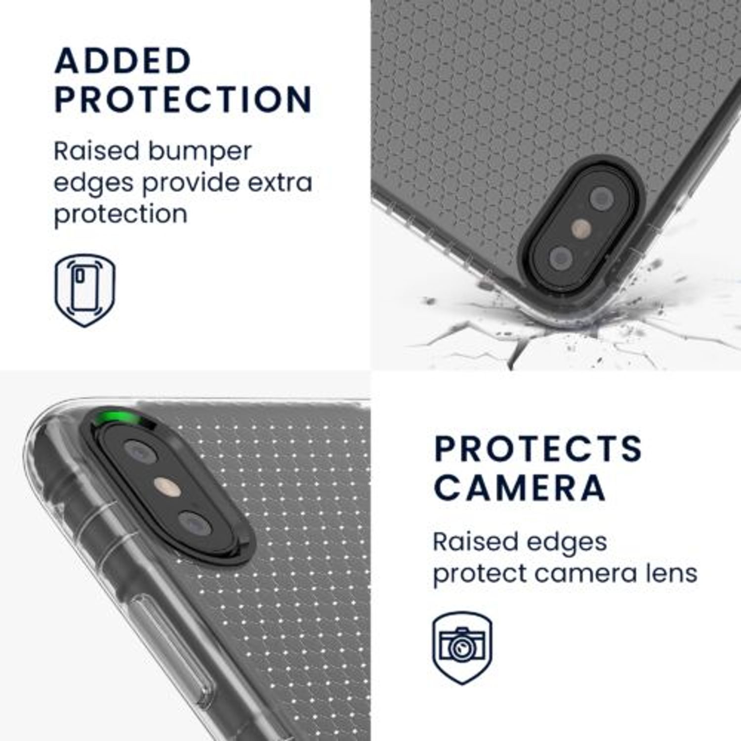 Husa pentru Apple iPhone X/iPhone XS, Silicon, Transparent, 55466.03, Kwmobile fotografia produsului View 7 L