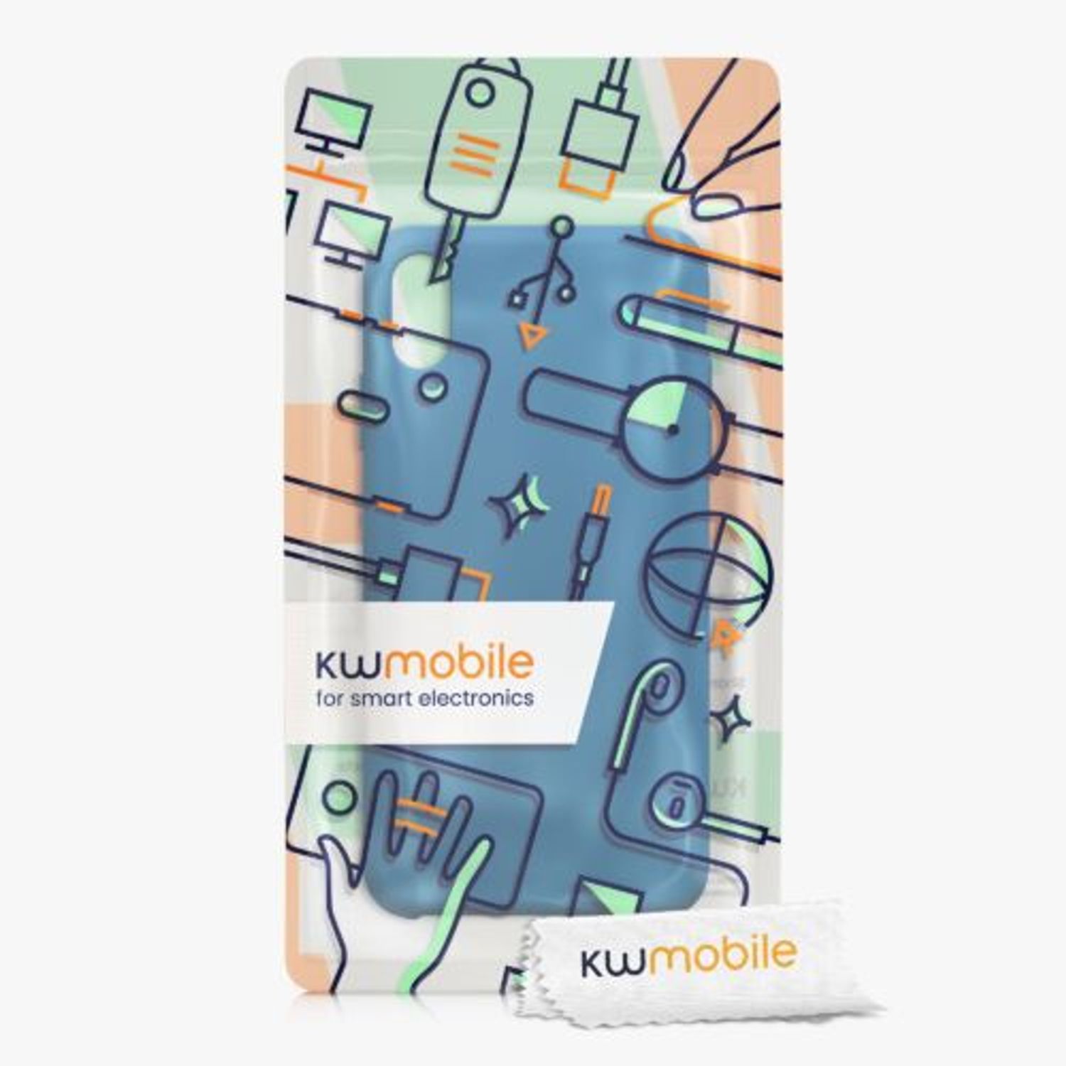 Husa pentru Apple iPhone XR, Silicon, Albastru, 45910.228, Kwmobile fotografia produsului View 9 L