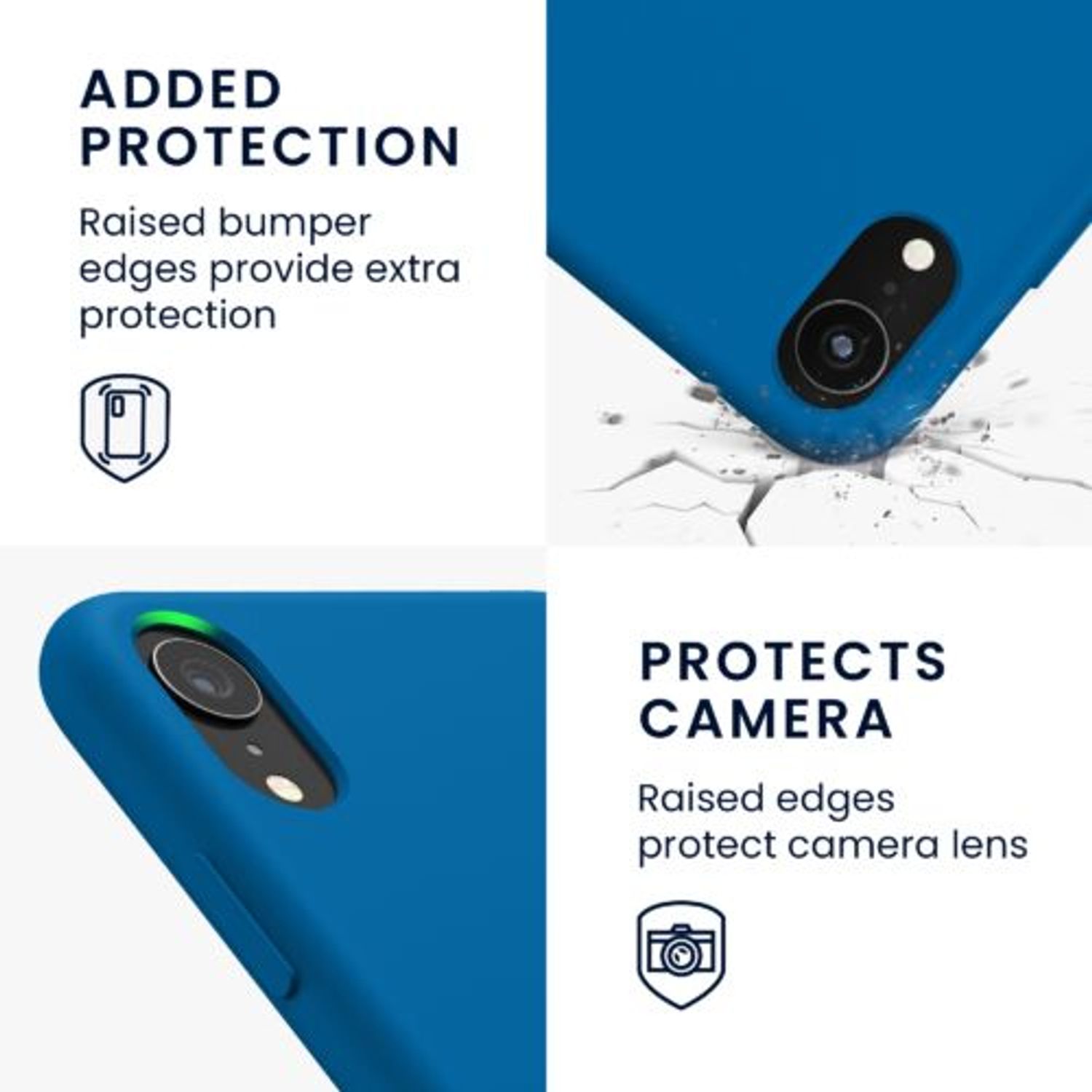 Husa pentru Apple iPhone XR, Silicon, Albastru, 45910.228, Kwmobile fotografia produsului View 4 L