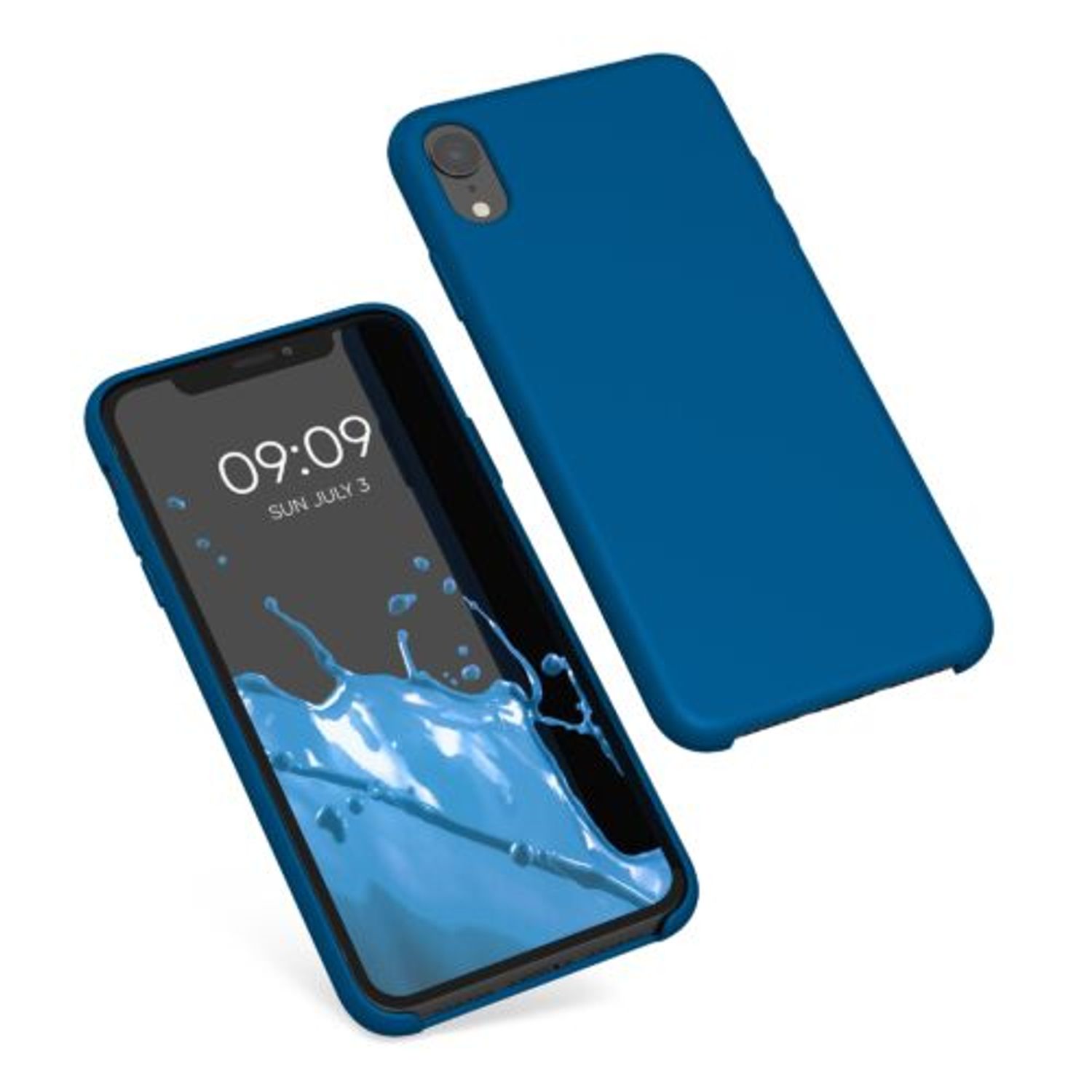 Husa pentru Apple iPhone XR, Silicon, Albastru, 45910.228, Kwmobile fotografia produsului View 2 L