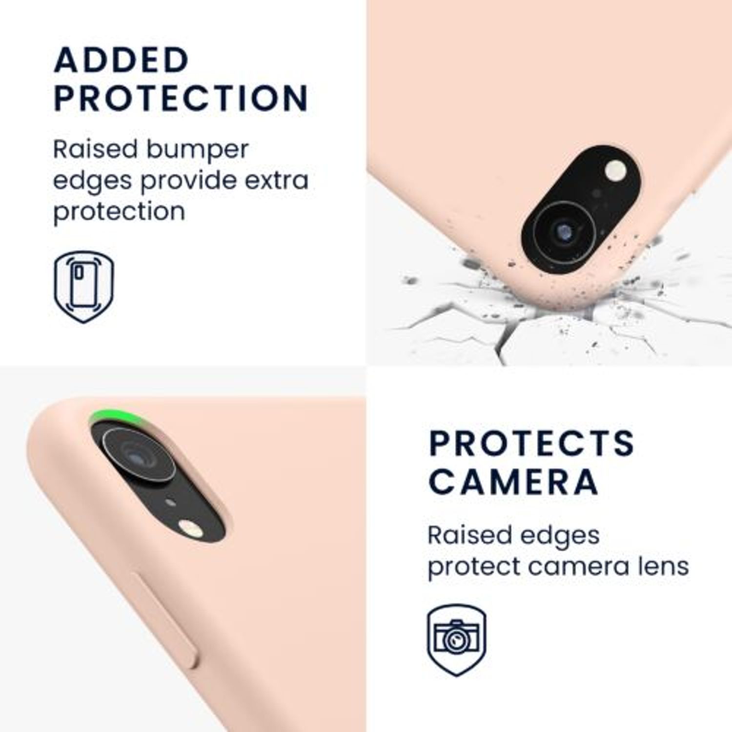 Husa pentru Apple iPhone XR, Silicon, Crem, 45910.225, Kwmobile fotografia produsului View 3 L
