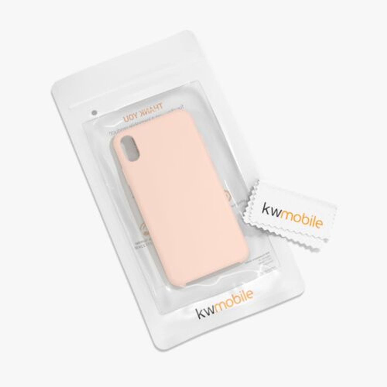 Husa pentru Apple iPhone XR, Silicon, Crem, 45910.225, Kwmobile fotografia produsului View 7 L