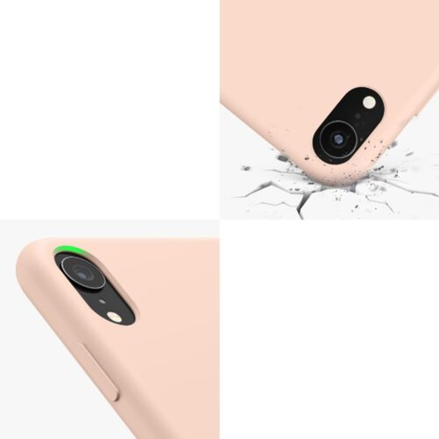Husa pentru Apple iPhone XR, Silicon, Crem, 45910.225, Kwmobile fotografia produsului View 11 L
