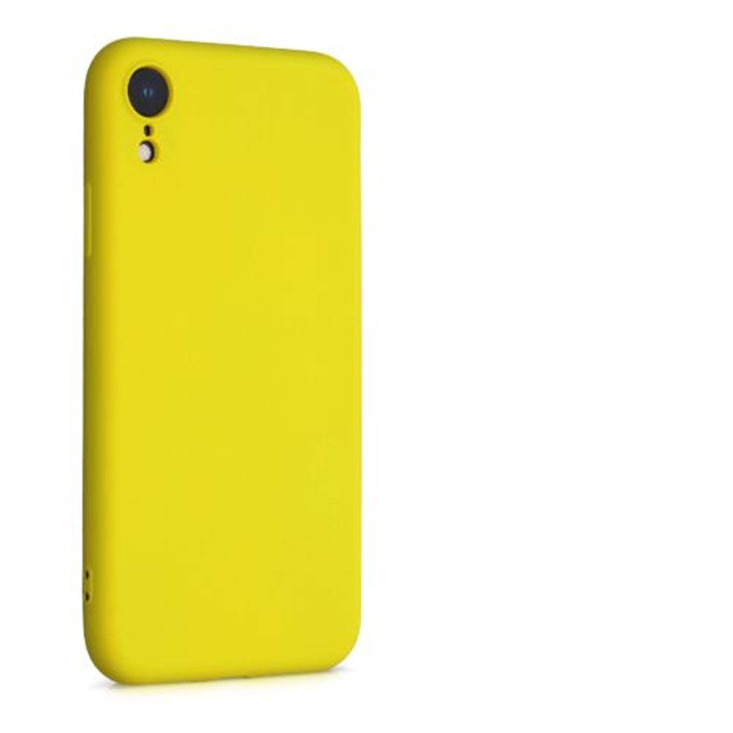Husa pentru Apple iPhone XR, Silicon, Galben, 49983.165, Kwmobile fotografia produsului View 9 L
