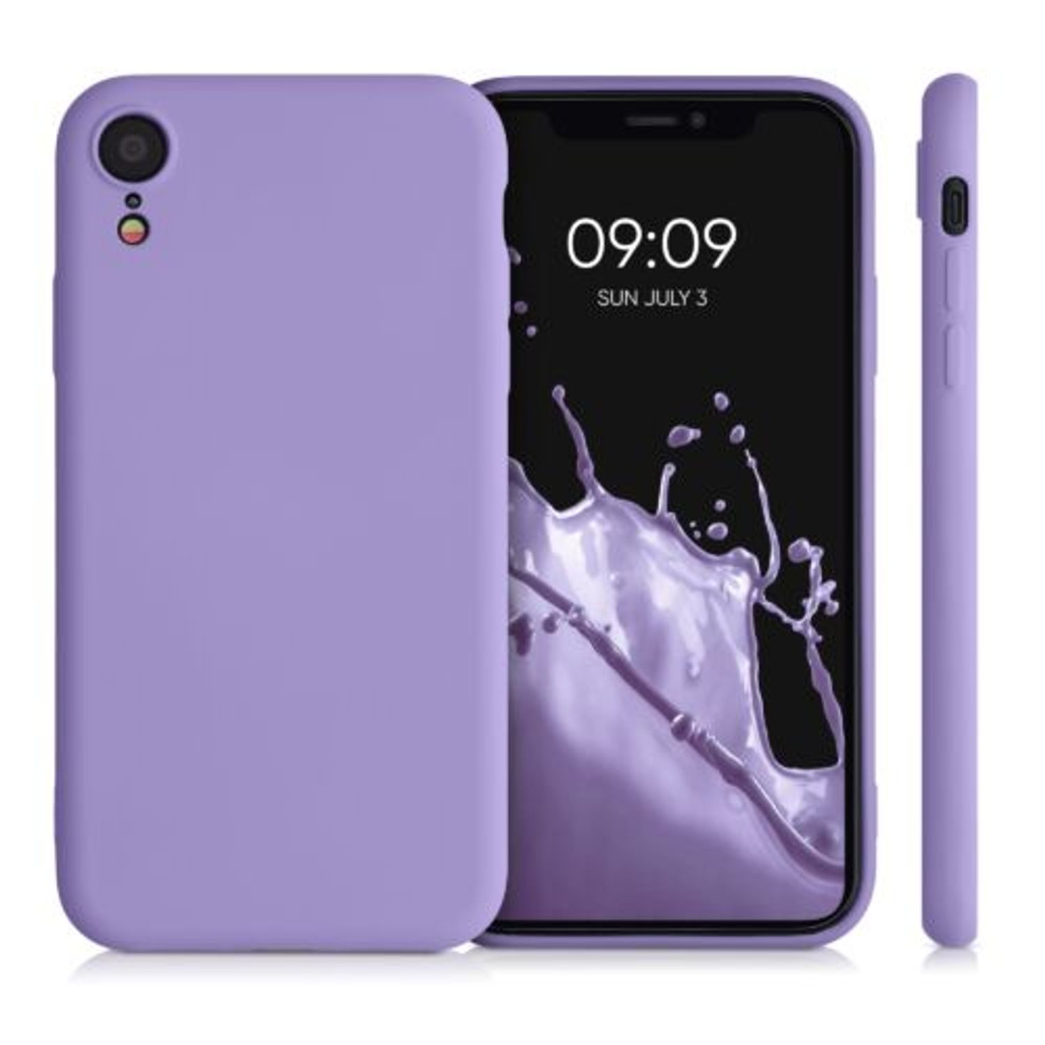 Husa pentru Apple iPhone XR, Silicon, Mov, 49983.222, Kwmobile fotografia produsului View 2 L