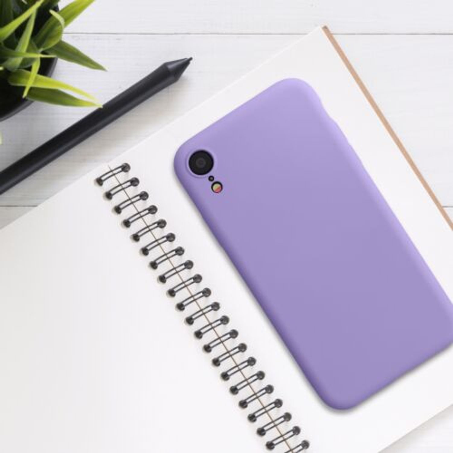 Husa pentru Apple iPhone XR, Silicon, Mov, 49983.222, Kwmobile fotografia produsului View 6 L
