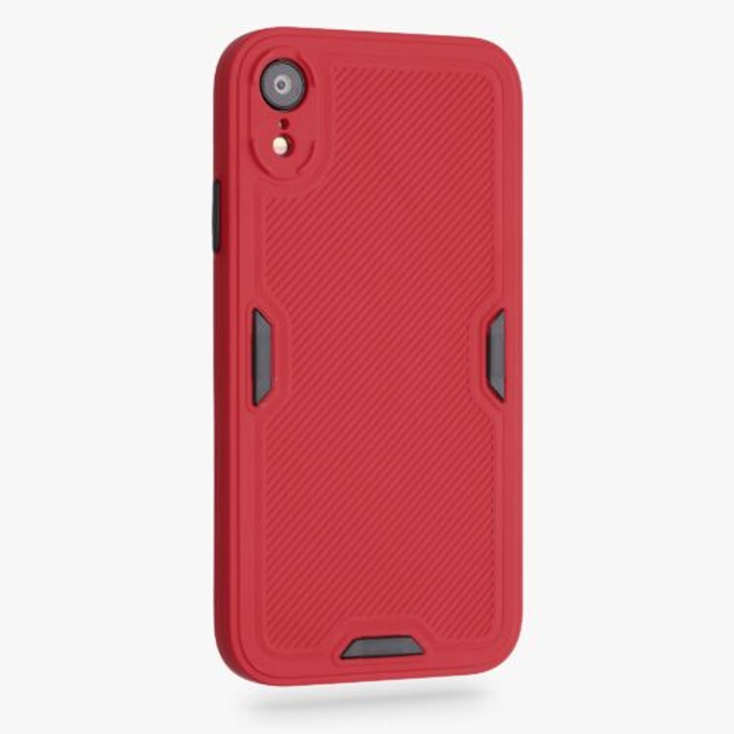 Husa pentru Apple iPhone XR, Silicon, Rosu, 56704.09, Kwmobile fotografia produsului View 3 L