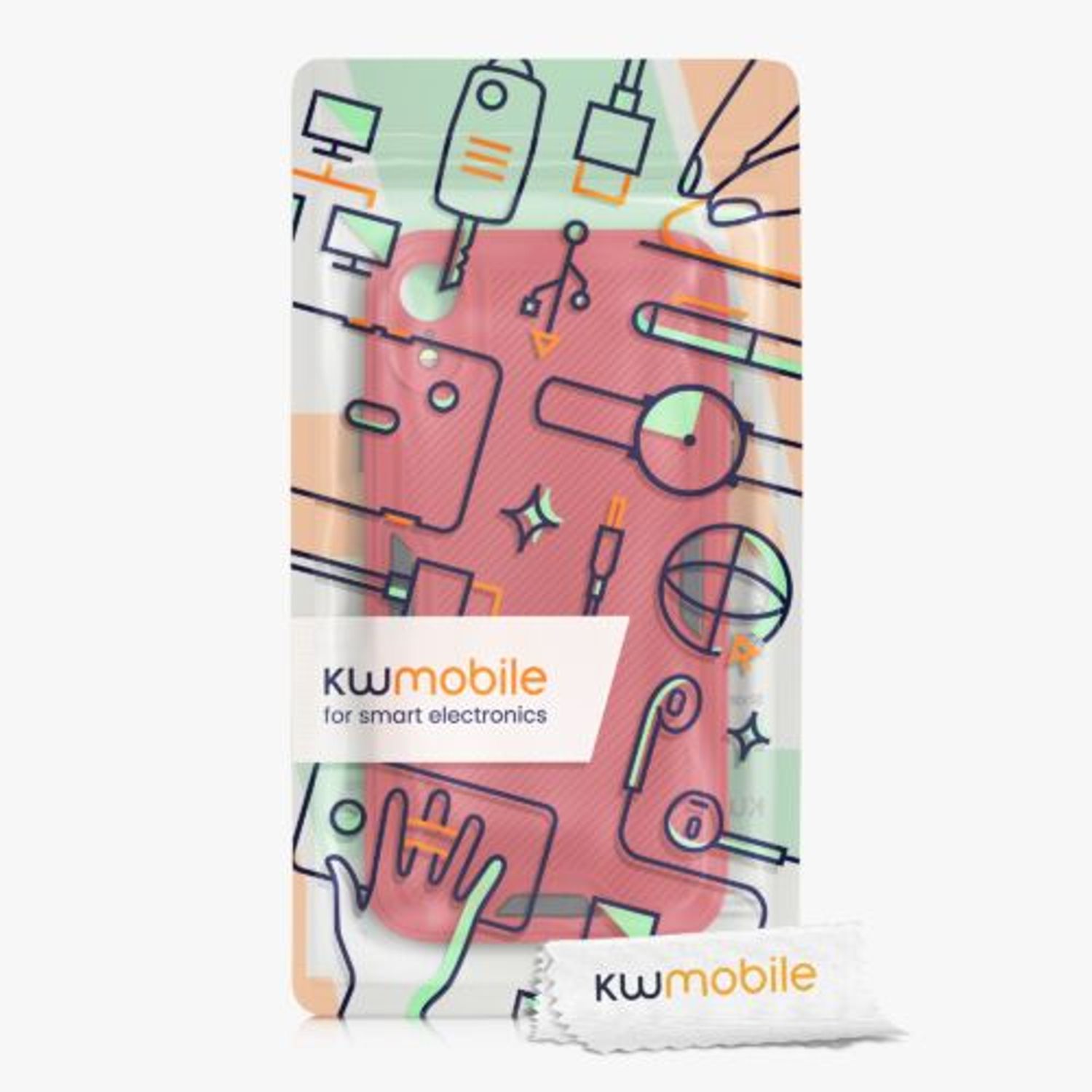 Husa pentru Apple iPhone XR, Silicon, Rosu, 56704.09, Kwmobile fotografia produsului View 6 L