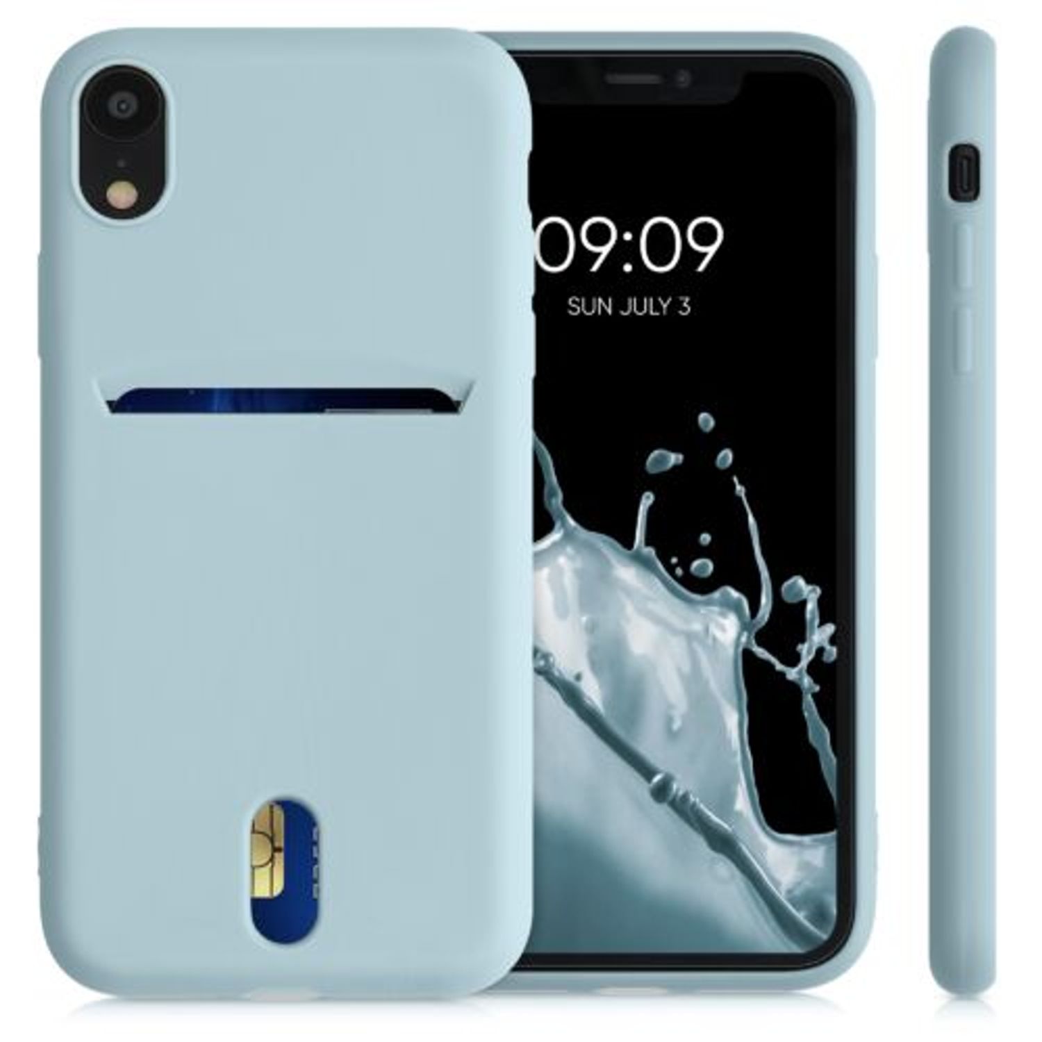 Husa pentru Apple iPhone XR, Silicon, Verde, 49101.58, Kwmobile fotografia produsului View 2 L